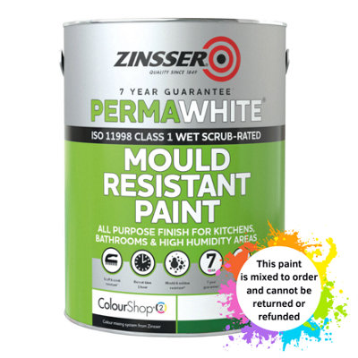 Zinsser Permawhite Interior Matt Mixed Colour Ral 1027 5L