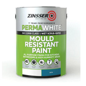 Zinsser Permawhite Interior Satin Mixed Colour Ral 1007 5L