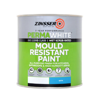 Zinsser Permawhite Interior Satin Mixed Colour Ral 6034 1L