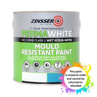 Zinsser Permawhite Interior Satin Mixed Colour Ral 7046 2.5L