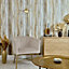 Zion Metallic Wallpaper In Grey And Gold