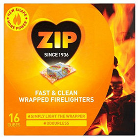 Zip Fast &  Clean Wrapped Firelighters