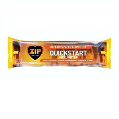 Zip Quickstart Firelighter Block Instant Light Chimenea Firepit Firelighter 150g