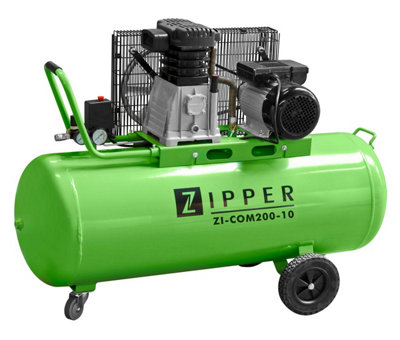 Zipper ZI-COM200-10 200Ltr Brushless Electric Professional Belt Drive Air Compressor 230V