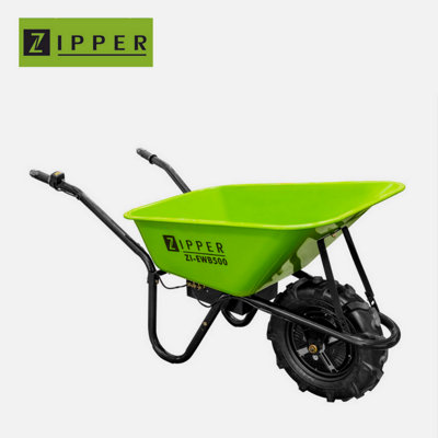 Zipper EWB500 Electric Wheel Barrow 24v 500w Motor Max 75l 150kg  8Hr Run Time