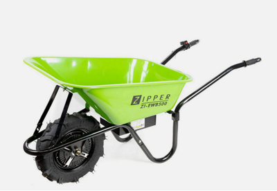 Zipper EWB500 Electric Wheel Barrow 24v 500w Motor Max 75l 150kg  8Hr Run Time - 3
