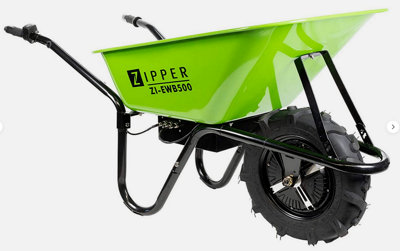 Zipper EWB500 Electric Wheel Barrow 24v 500w Motor Max 75l 150kg  8Hr Run Time - 4