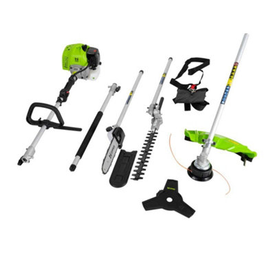 Zipper GPS252 51.7cc Petrol Brush Cutter Hedge Trimmer Strimmer + Brush Cutter