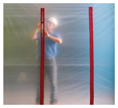 ZipWall Heavy Duty Dust Zip Door Barrier Guard Protection Seal Zipper 2 ...