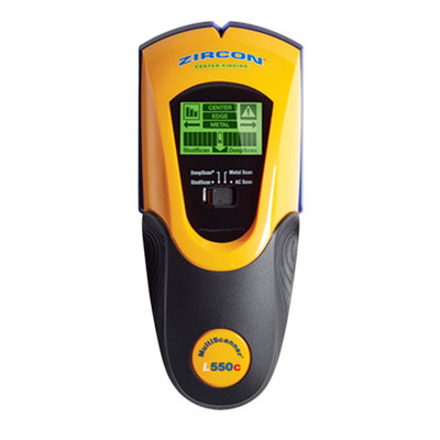 ZIRCON MULTISCANNER™ L550C ONESTEP™ Locates studs