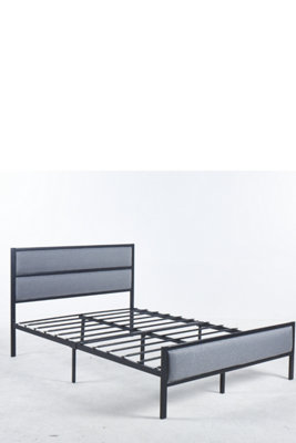 Zix Metal Bed Frame in 4ft6 UK Standard Double Bed