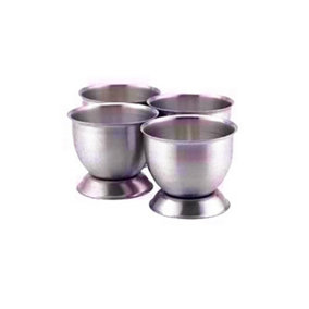 Zodiac Footed Egg Cups (Set Of 4) Silver (One Size)