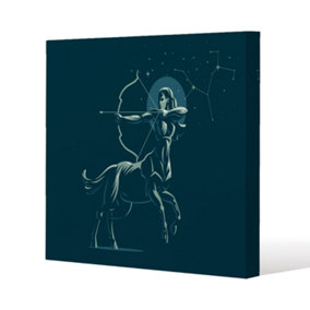 Zodiac sagittarius (canvas) / 90 x 90 x 4cm