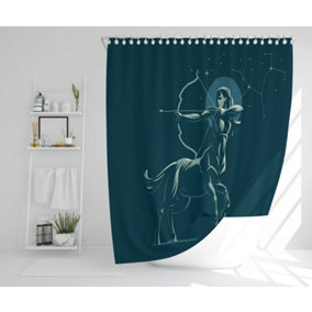 Zodiac sagittarius (shower curtain) / Default Title