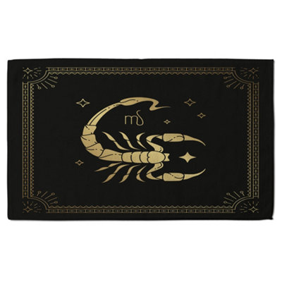 Zodiac scorpio horoscope in black & gold (bath towel) / Default Title Price Comparisons | Compare The Build