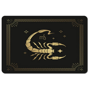Zodiac scorpio horoscope in black & gold (placemat) / Default Title