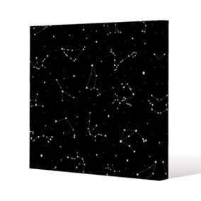 Zodiacal constellations (Canvas Print) / 90 x 90 x 4cm