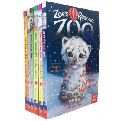 Zoes Rescue Zoo 6 Books Collection Set - Lucky Snow Leopard Eager ...