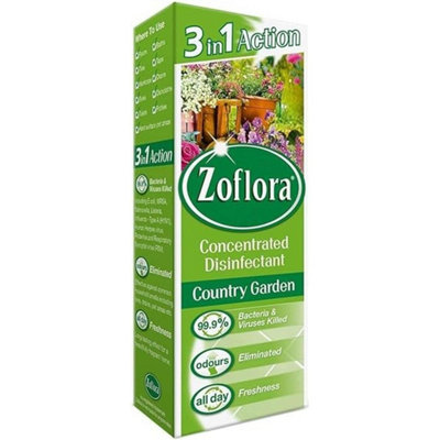 Zoflora Antibacterial Disinfectant 120ml - Country Garden (Pack of 3)