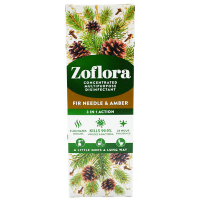 Zoflora Concentrated Multipurpose Disinfectant Liquid Needle & Amber 250ml