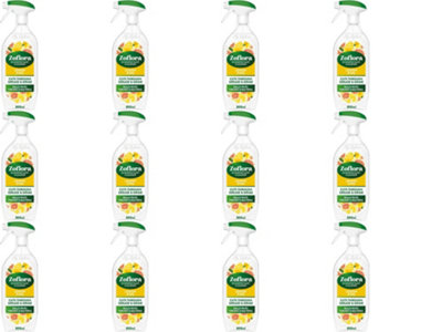 Zoflora Disinfectant Cleaner Lemon Spray 800ml - Cuts Through Grease & Grime (Pack of 12)