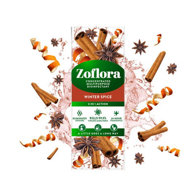 Zoflora Multipurpose Disinfectant Cleaner Winter Spice 800 ml Pack Of 3