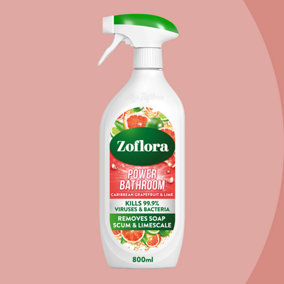 Zoflora Power Bathroom Cleaner Caribbean Grapefruit & Lime 800ml