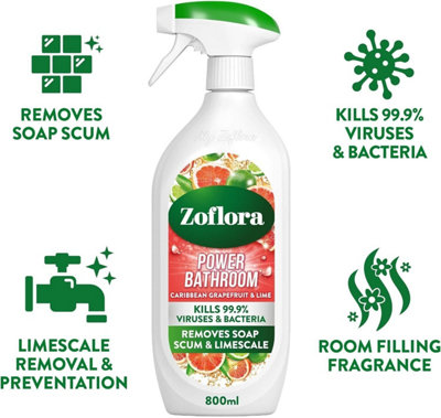 Zoflora Power Bathroom Cleaner Grapefruit & Lime 800ml