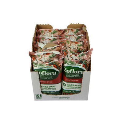 Zoflora Winter Spice - Antibacterial Multi - Surface Cleaning 216 Large Wipes (108x2)