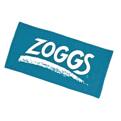 Zoggs Logo Swimming Towel Blue/White (One Size) - 3