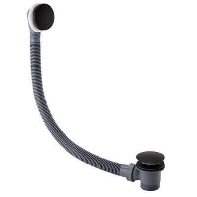 Zoia Black Basin & Bath Filler Tap Package Inc Basin & Bath Waste - 6