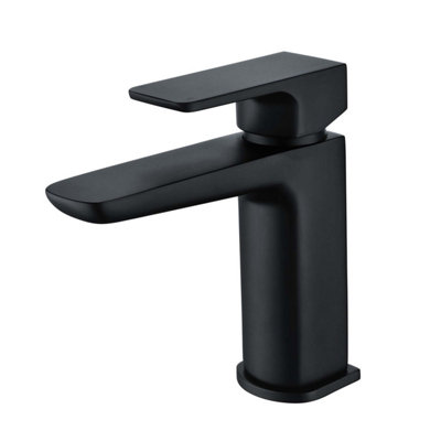 Zoia Black Basin Mono Mixer Tap with Waste