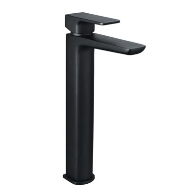 Zoia Black Tall Basin Mono Mixer Tap