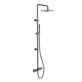 Zoia Black Thermostatic Shower Pack