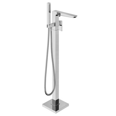 Zoia Chrome Floor Standing Bath Shower Mixer Tap