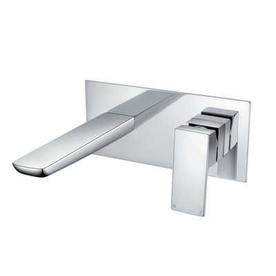 Zoia Chrome Wall Mounted Mixer Bath Tap