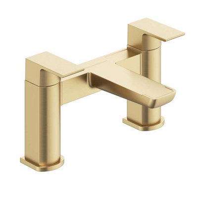 Zoia Gold Basin & Bath Filler Tap Package Inc Basin & Bath Waste - 3
