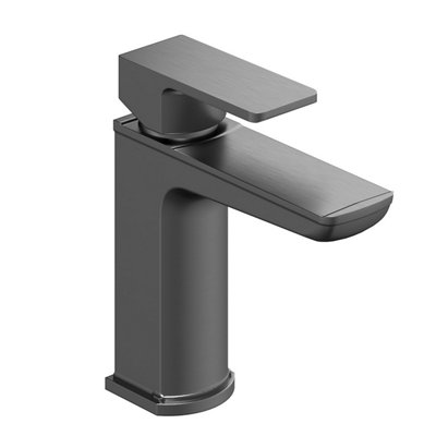 Zoia Gun Grey Basin Mono Mixer Tap with Waste