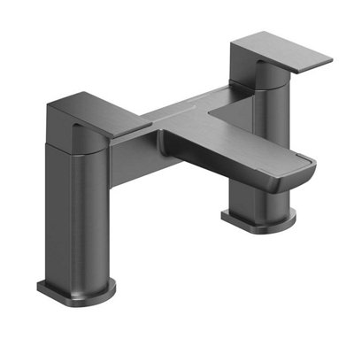 Zoia Gun Grey Bath Filler Mixer Tap