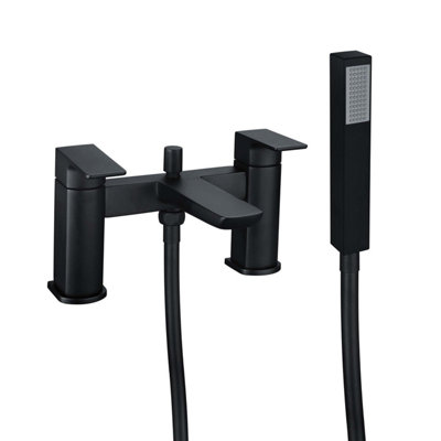 Zoia Matt Black Bath Shower Mixer Tap DIY at B&Q