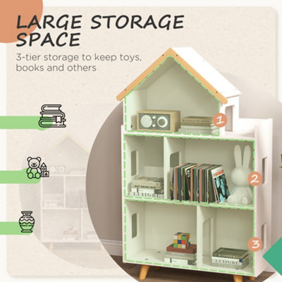 6 cubby 3 shelf best sale toy organizer