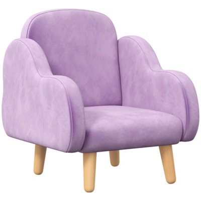 ZONEKIZ Cloud-Shaped Toddler Armchair, Kids Sofa, 1.5-3 Years - Purple