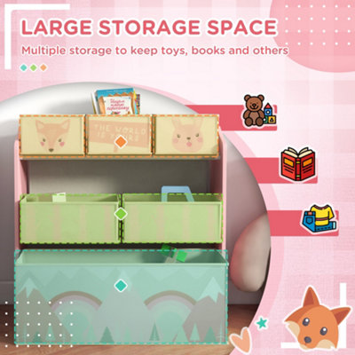 ZONEKIZ Kids Storage Units with 6 Boxes - 6