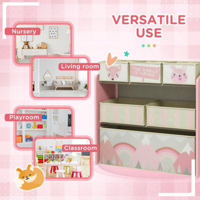 ZONEKIZ Kids Storage Units with 6 Boxes - 4