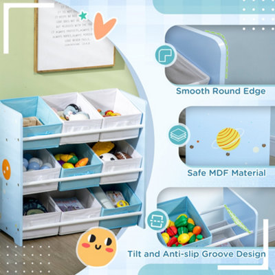 ZONEKIZ Storage Unit W/9 Removable Storage Baskets for Nursery