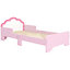 ZONEKIZ Toddler Bed Frame, Cloud-Designed Princess Bed, 143 x 74 x 55cm - Pink