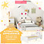ZONEKIZ Toddler Bed, Kids Bedroom Furniture, Rabbit Design - White