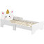 ZONEKIZ Unicorn-Designed Toddler Bed, Kids Bedroom Furniture - White