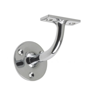 Zoo Hardware 80mm Polished Chrome Staircase Handrail Bracket
