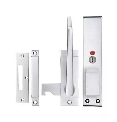 Zoo Hardware Disabled Toilet Door Handle with Indicator Lock